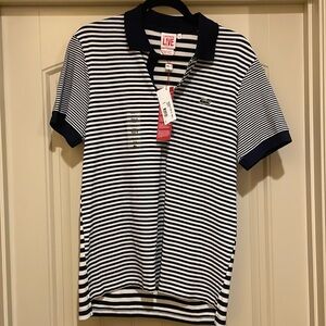 Lacoste Blue/white striped Polo
